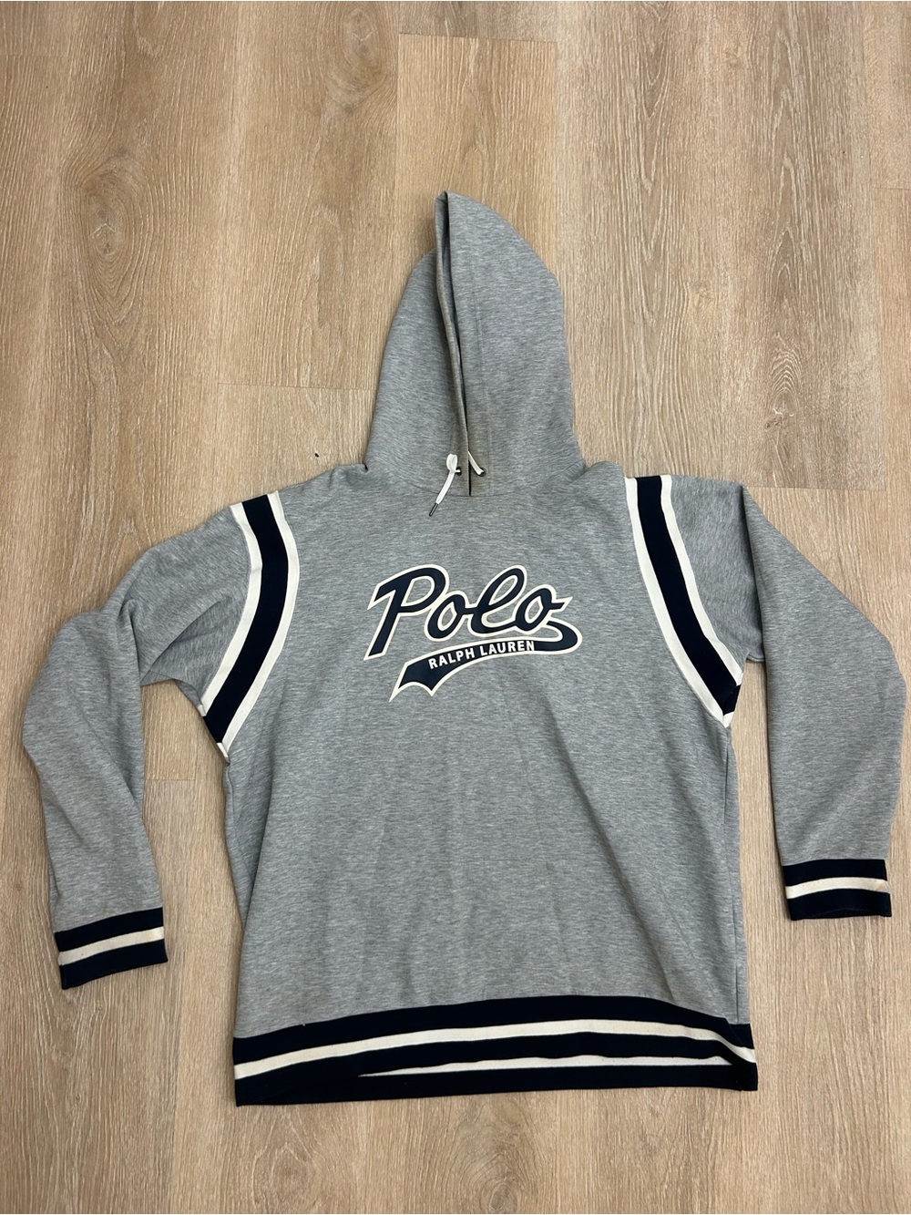 Polo Ralph Lauren Stadium Script Hoodie P Wing Men’s Pullover Sz XXL